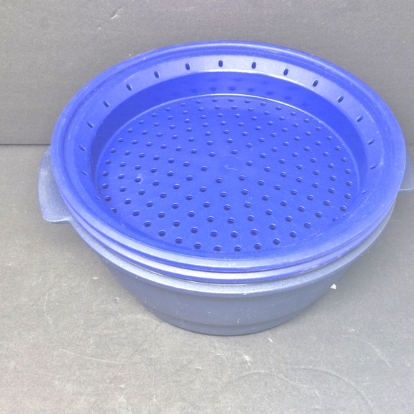 Tupperware Cobalt Blue Smart Multi Cooker Microwave Steamer - Picture 6 of 13